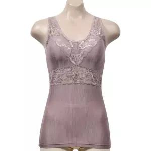 레이스 여성 인견 브라런닝 일체형 캐미솔 캡나시 XwS7+3geG