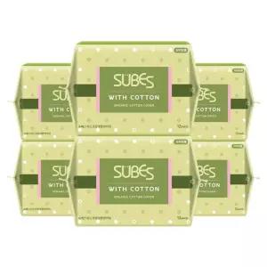 슈베스 위드코튼 유기농 순면커버 생리대 대형 12P x6팩