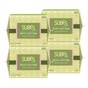 슈베스 위드코튼 유기농 순면커버 생리대 대형 12P x4팩