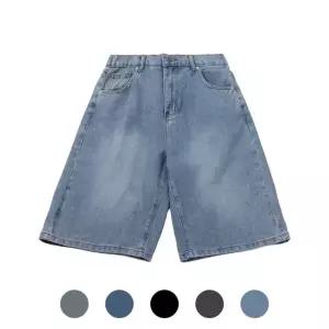 워시드 밴딩 버뮤다핏 데님 반바지 SR-JEH-1025