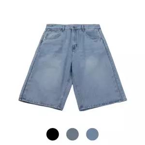 밴딩 사이드 원턱 버뮤다 데님 반바지 SR-JEH-1026