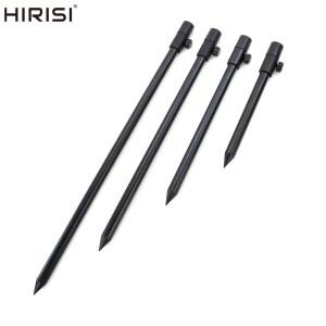 Hirisi 2 X 잉어 낚시 은행 스틱 알루미늄 블랙로드 포드 직경 16mm 액세서리