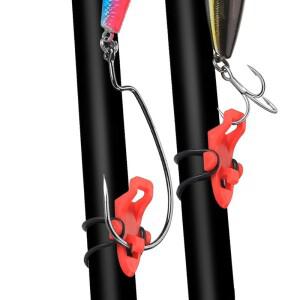 10 세트  낚싯대 폴 후크 키퍼로드 클립 걸이플라스틱 낚시 미끼 스푼 홀더 액세서리