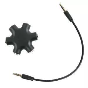 스테레오 3.5 젠더 5개 동시출력 오디오 믹서 앰프 엠프 스피커 음향기기