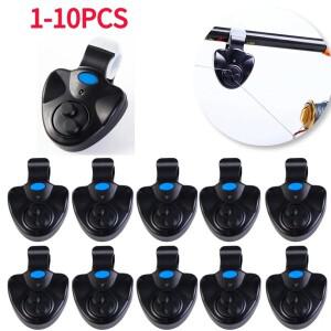1-10PCS LED 라이트 낚시 경보 휴대용 잉어 물린 라인 기어 경고 표시기 버퍼 낚싯대 시끄러운