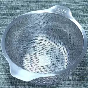 스텐바구니 스텐 채반 채망 야채 바구니 믹싱볼 펀칭볼 26cm 타공바구니