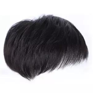 장발가발 인모 헤어 가발 탈부착 똑딱핀 숱보충 편한 스타일링