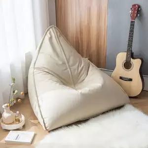 삼각 1인용 베이지 소파 빈백