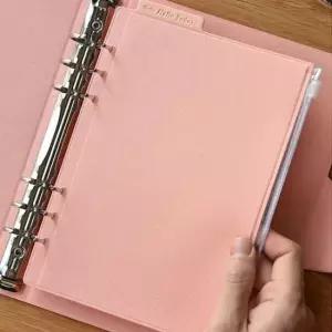 6공 다이어리 바인더 지퍼 포켓 멀티 수납 정리함 깔끔한 디자인