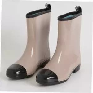 투톤컬러 여성 롱장화 여름 러버장화 패션장화