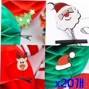 여성스러운집게핀 TBZ 크리스마스 글리터장식 집게머리핀 집게핀 x20개