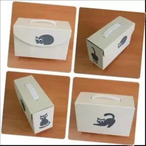 [문구] 고양이 캐릭터 가방만들기 6매