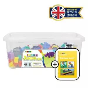 몰펀 주니어 레인보우 300 (3세+) 가이드북 세트 STEM 과학교구 블록 블럭