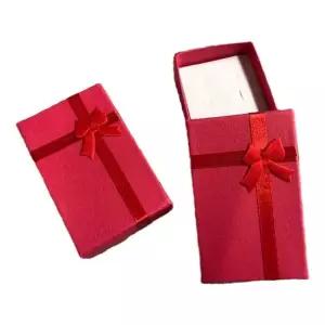 선물용 목걸이 케이스 레드 사각 박스 포장 보석함 선물용 사각