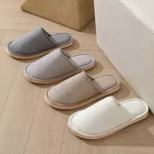 인기상품 따뜻폭신 극세사 실내슬리퍼 커플룸슈즈 겨울홈슬리퍼 [WFKNX8P_260411]