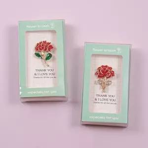 큐빅카네이션브로치 어버이날 스승의날 부토니에 카네이션뱃지 카네이션만들기