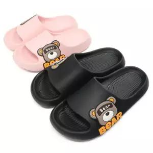 남녀공용 귀여운 곰돌이 슬리퍼 소음방지 실내외 신발 여성슬리퍼 여름슬리퍼