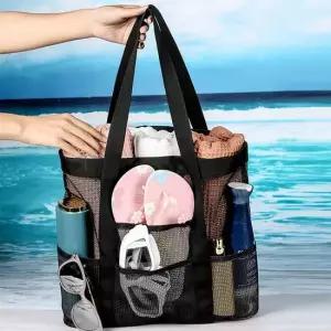 8포켓 비치 숄더백 워터파크 여름 휴가 수영 가방 비치숄더백 수영장가방 물놀이가방