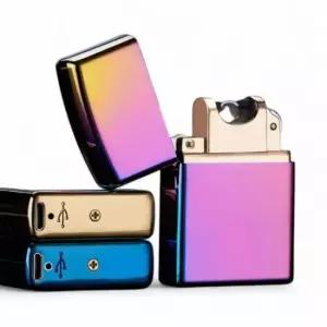 USB라이터 신개념 지포형 플라즈마 전자 라이터 USB 충전 토치형 케이스포함