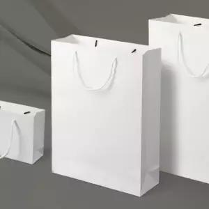 [문구/오피스] 종이 무지 화이트 5매 세로형 가방 쇼핑백 30x40cm