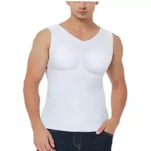 남자보정속옷반팔 남성 머슬패드 근육 나시 보정속옷 가슴 뽕 남자 런닝