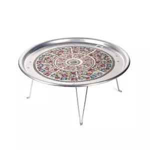 옛날 접이식 양은밥상 2호(50cm) 왕대/양은발상/시골/추억/감성/오봉