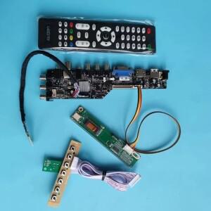 DVB-T2/T DVB-C 3663 TV 모니터 키트(B154EW08 V1 LCD LED 스크린용) HDMI+VGA+USB+TV 컨트롤러 보드 드라