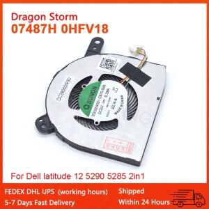 DC28000K5SL 07487H 0HFV18 0NYN03 DELL Latitude 12 5290 2in1 CPU 냉각 팬