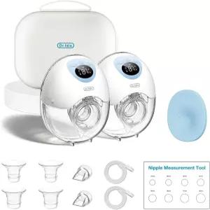 닥터 이슬라 웨어러블 핸즈프리 유방 펌프 4가지 모드와 36단계의 발한 마사지 역류 방지 심리스 브라 핏