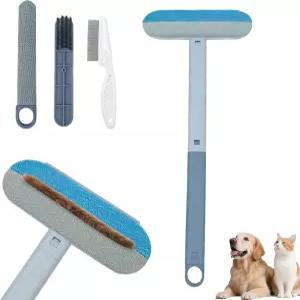 가구용 다기능 애완동물 털 제거 도구 양면 개 고양이 브러시 및 그루밍 빗 세탁 재사용 가능 소파 카펫 옷