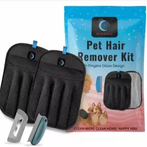 세탁 가구 및 의류용 재사용 가능한 반려동물 털 제거 장갑 최고의 반려견 고양이 그루밍 소파 자동차