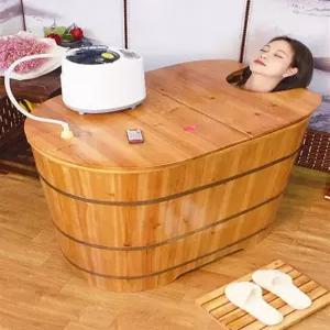 편백나무 반신욕기 간이욕조 욕조 히노끼 이동식 히노키탕 찜질방 목욕탕 가정용 의자 스파