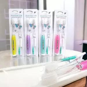 굿타임 지압 칫솔 치솔 세트 미세모 지압봉 치간칫솔