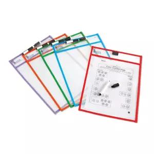 쓰고지우는 투명포켓 학습보드판 5개 유아 휴대용 수학놀이 패드