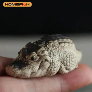 1개입 부티크 차 애완동물 미니 소형 소형 악어 장식품 수제 의식 게임 금융 테이블 선물