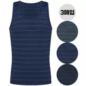 [제임스딘]제임스딘 남자 조끼런닝 민소매런닝 메리아스 런닝구 3매입 세트 속옷 선물