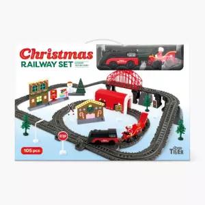 상상플레이 어린이 선물 칙칙폭폭 전동기차를 타고 크리스마스 마을로 떠나기 장난감 학습교재