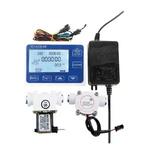 유량 센서 미터 디지털 파이프라인 솔레노이드 밸브 자동 컨트롤러 ZJ-LCD-M 1/4인치 관개 시스템용 수도계