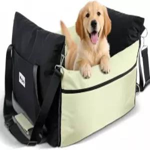 소형견용 와그조이 반려견 카시트 - 하네스 호환 반려동물 여행용 액세서리 휴대용 침대 및 자동차 캐리어