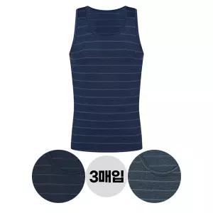 [제임스딘]제임스딘 남자런닝 남성 속옷 컬러 유색 런닝셔츠 3매입 세트 사계절용 민소매