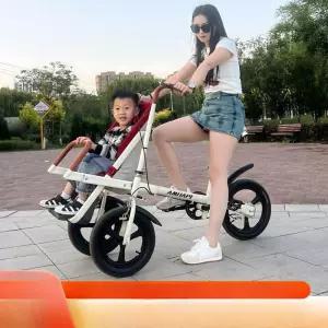제이코 자녀와 자전거 접이식 브레이크 시트 공원 나들이