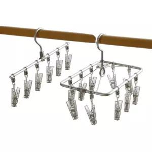 스카프 집게 행거 수납 옷걸이 건조대 정리 클립 후크