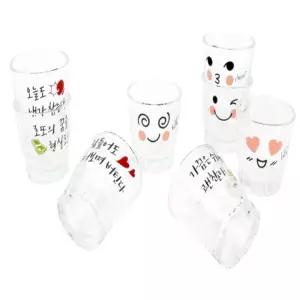 문구 트렌드 이색컵 소주잔5p 캐릭터컵 주기 디자인 작은잔 인기제품