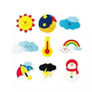교육자료(모형) 펠트 날씨 찍찍이 TBZ 학습완구