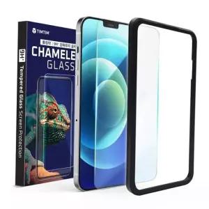 강화유리필름 TBZ 팀팀 아이폰 13 강화유리 쉬운부착 비산방지 지문인식 액정보호필름 2매