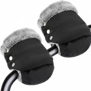 메페이즈 1쌍 엔판트 유모차 장갑 범용 겨울 부동액 방수 따뜻하고 두꺼운 손난로 머프 추위 핸들바