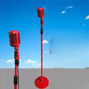 클래식 무대 촬영 방송 레트로 노래방 마이크 스탠드