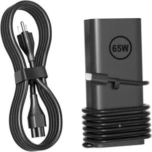 PowerPortnerLink 65W USB C 충전기 Dell Pro 13 14 16 Xps 12 9315 7390 인스피론-7306 5620 5310 크롬북