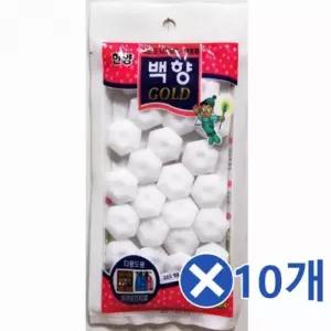 나프탈렌 옷장 좀약 방향제 다용도 탈취제 25정x10개