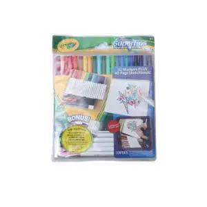 스케치북40쪽 수성마카32색 미술놀이세트 크레욜라워셔블 마커